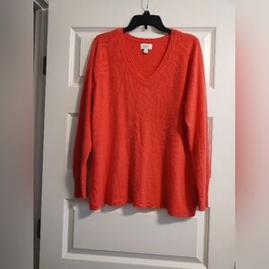 Women's V-Neck Sweater - Pink